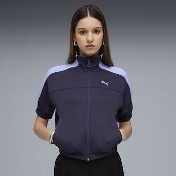 PUMA Strickjacke 'T7' in Lila: Vorderseite