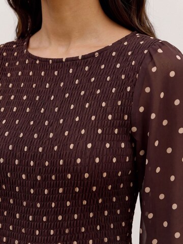 Robe 'LINDA' VERO MODA en marron