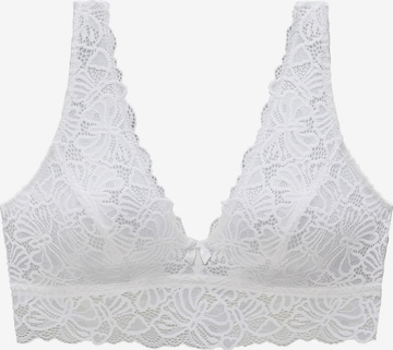 NUANCE Bralette Bra in White: front