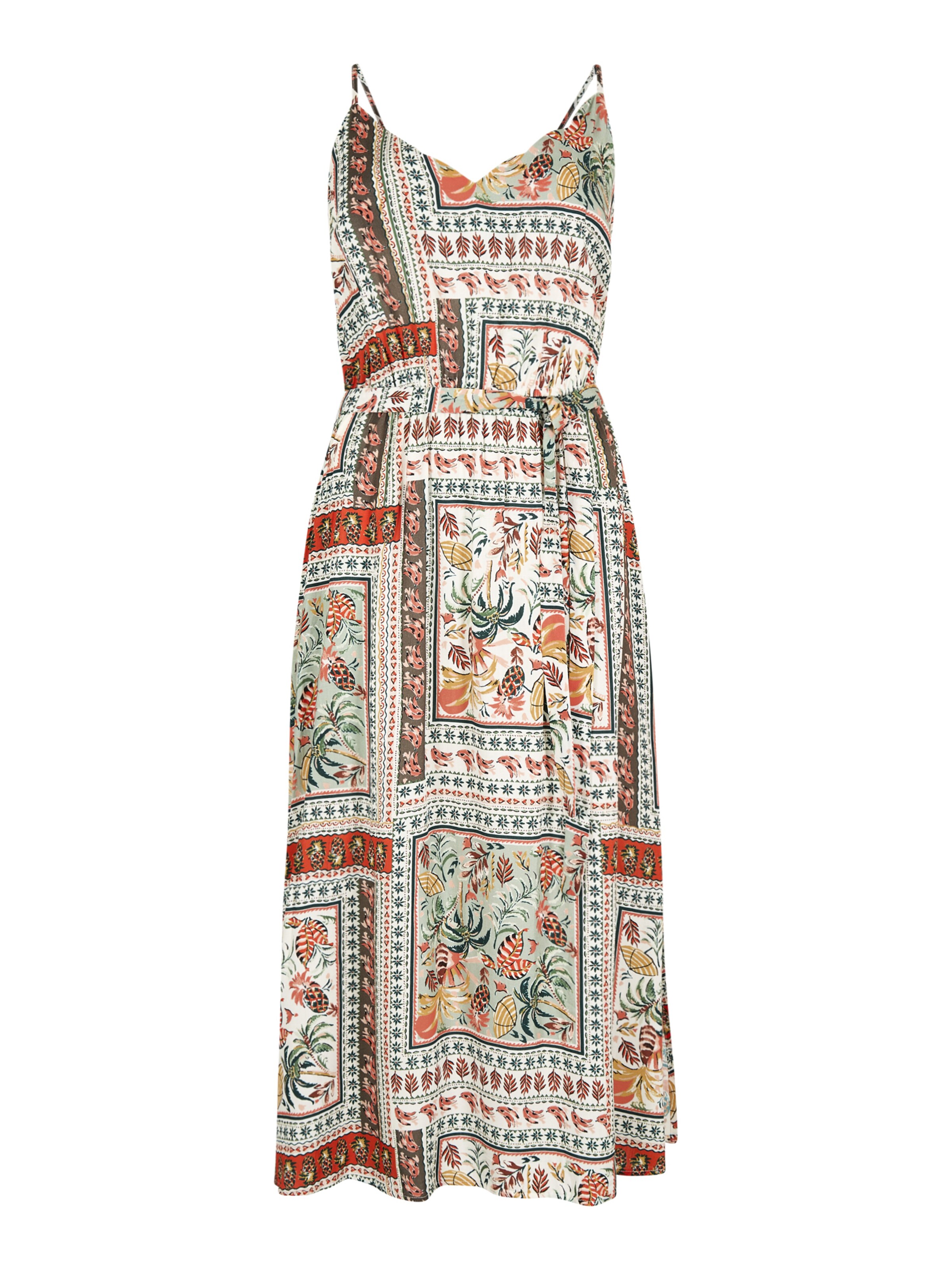 Apricot Kleid in Mischfarben: Vorderseite