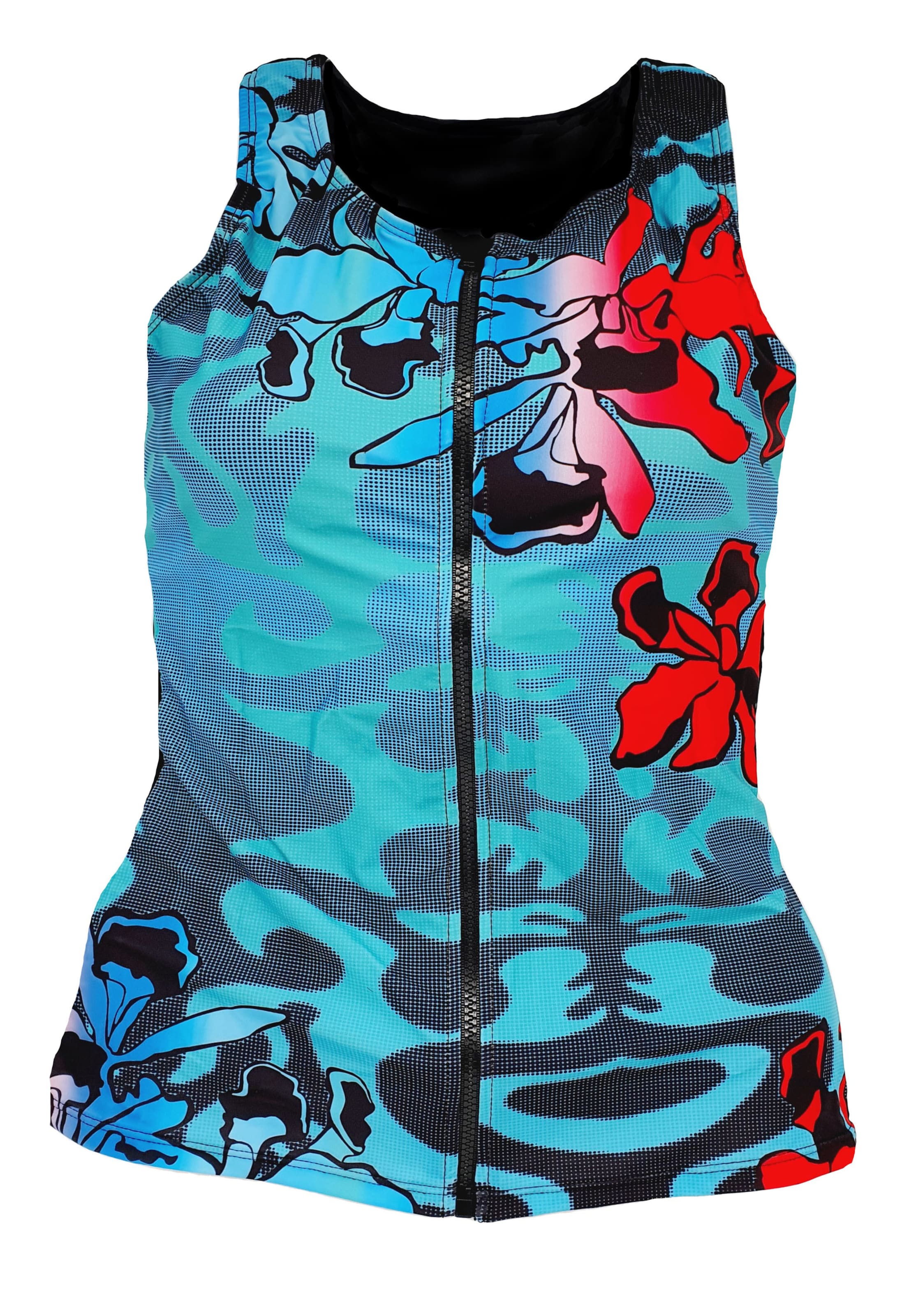 BECO the world of aquasports High neck Tankini Top 'BEsuit Racerback' in Blau: Vorderseite