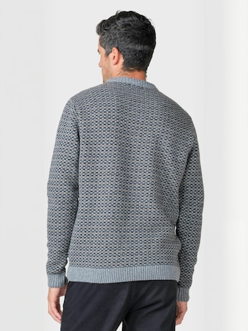 Klitmøller Collective Sweater ' Asger ' in Grey: back