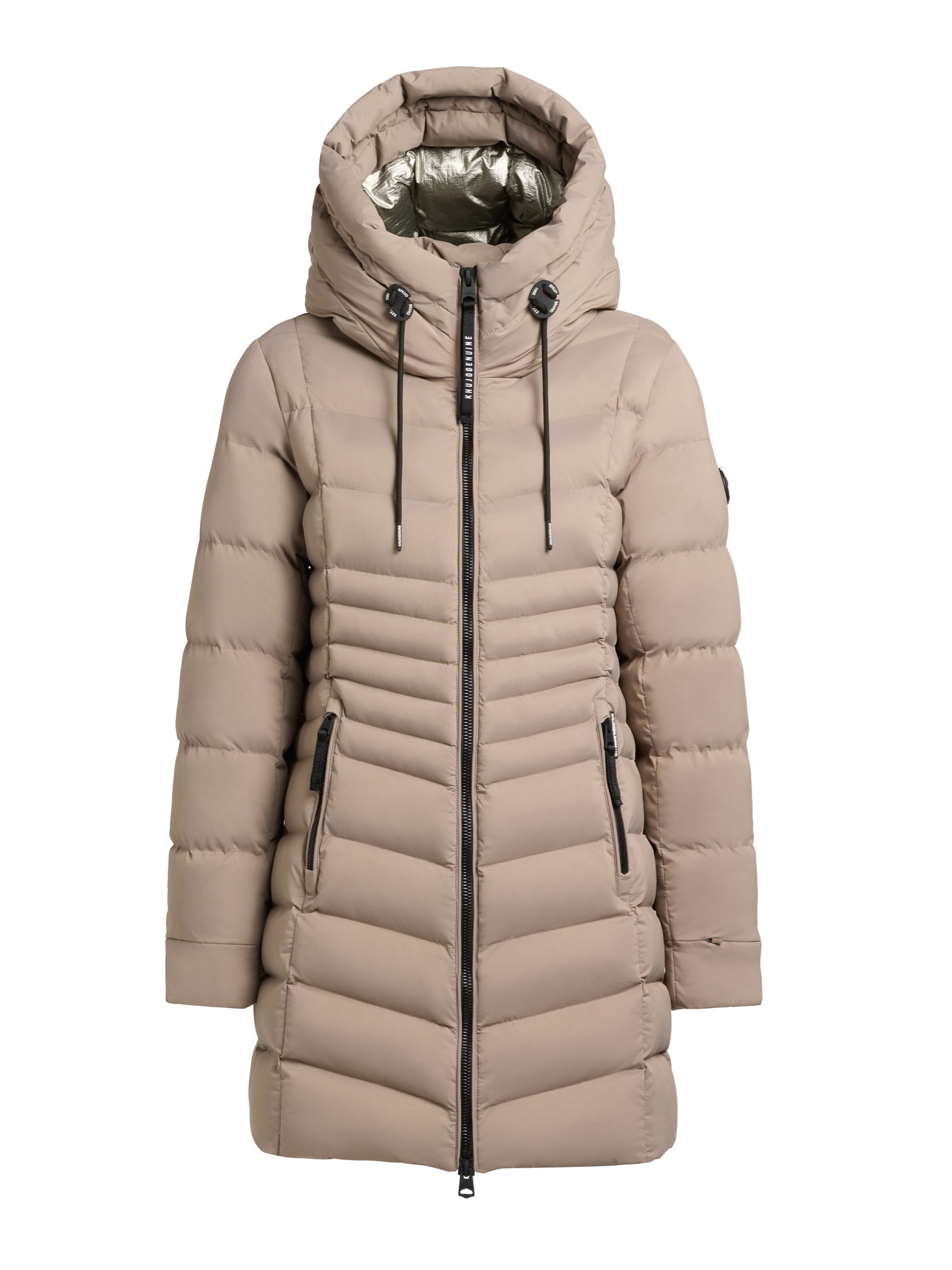 khujo Vinterkappa 'Lava' i mörkbeige, Produktvy