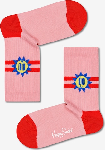 Happy Socks - Meias em rosa: frente