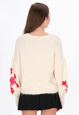 MYMO Υπερμέγεθες πουλόβερ σε μπεζ