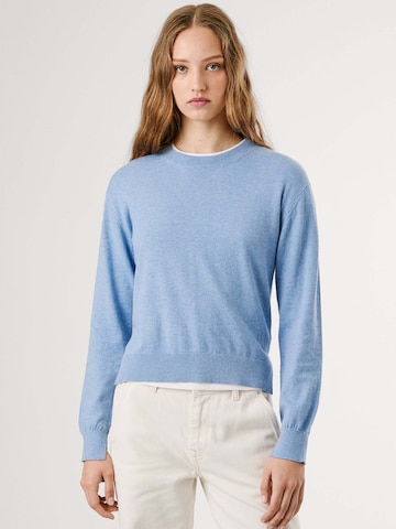 Pepe Jeans Trui 'CORALINE' in Blauw: voorkant