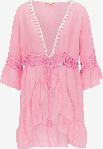 MYMO Plážové šaty - ružová: predná strana