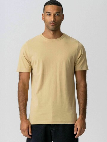 TEESHOPPEN - Camisa ' Organic Basic ' en beige: frente