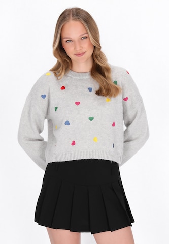 Pull-over 'Young Fashion' MYMO en gris : devant