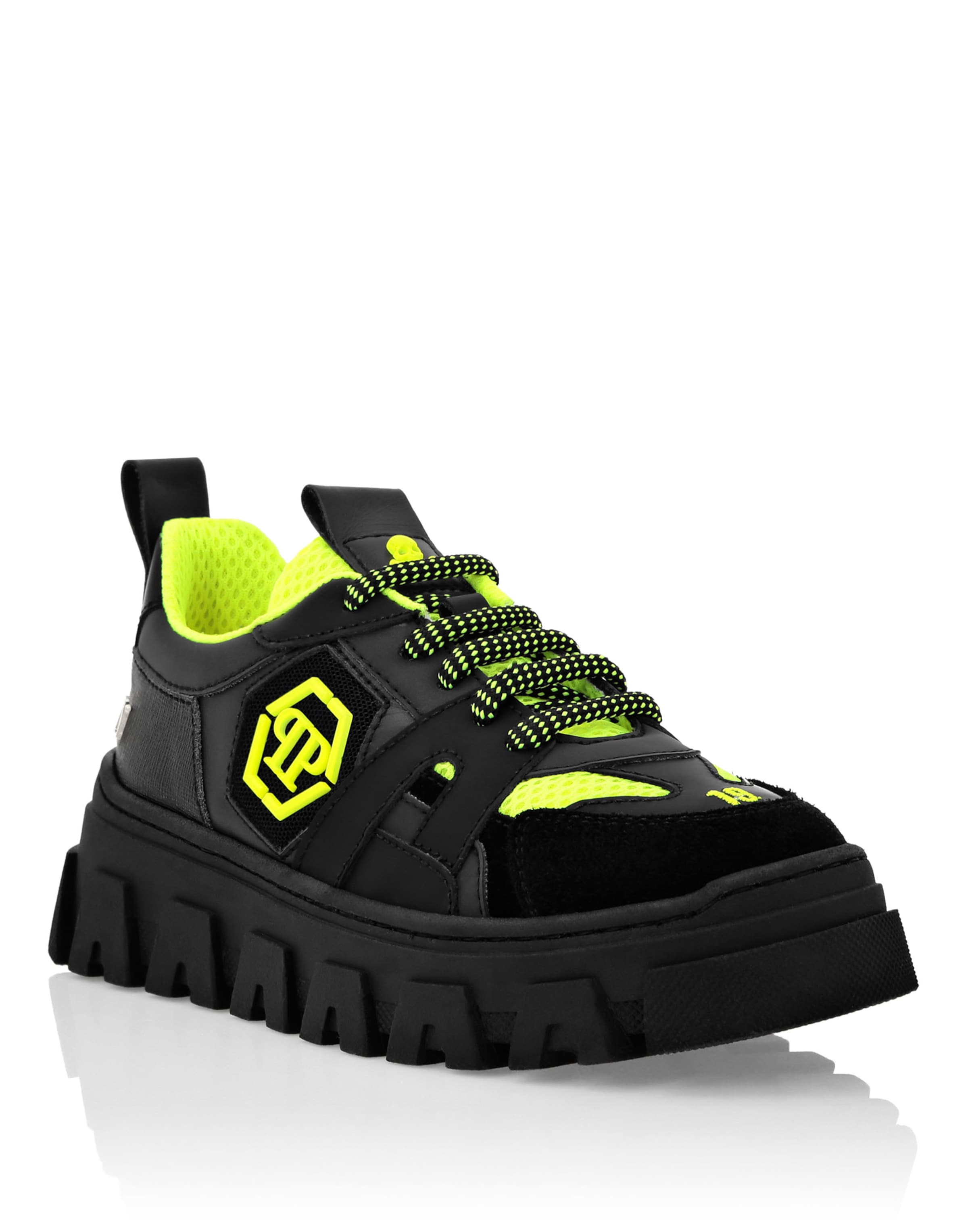 Philipp Plein Sneakers in Zwart: voorkant