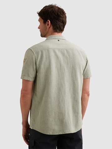 Coupe regular Chemise 'Shirt with short sleeves in cotton/linen' PME Legend en vert