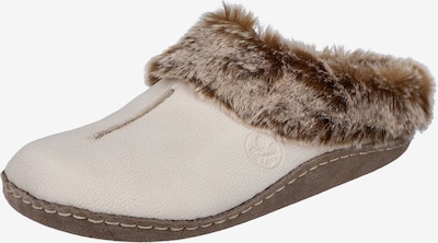 Rieker Hausschuh in creme / braun, Produktansicht