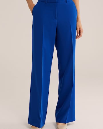 WE Fashion Wide Leg Hose in Blau: Vorderseite