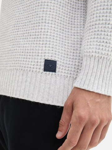 TOM TAILOR Strickpullover in Grau