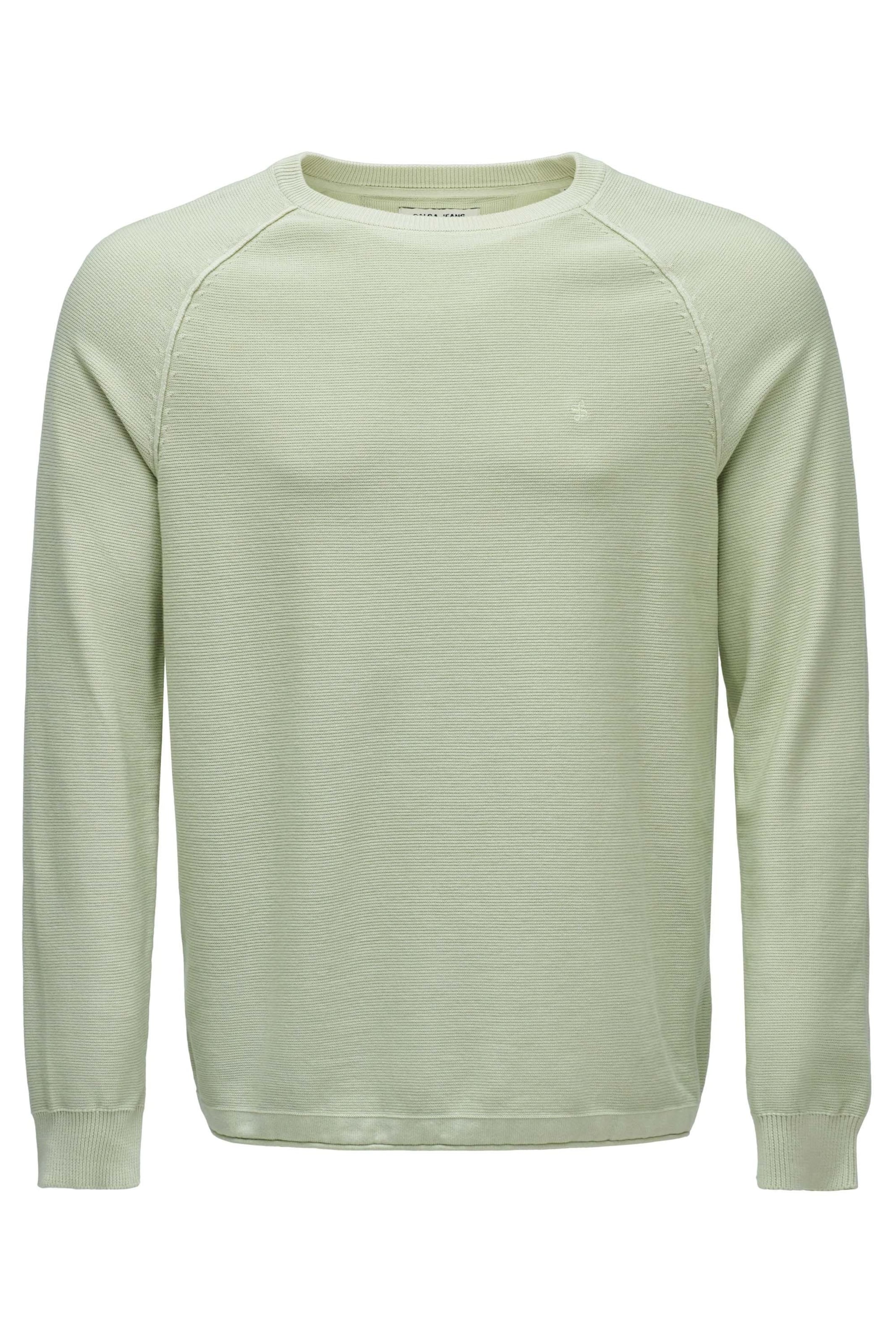 Salsa Jeans Trui in Groen: voorkant