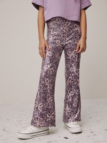 Next Flared Broek in Lila: voorkant