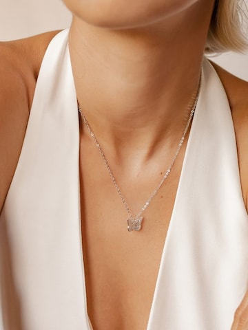 Hey Happiness Necklace 'Glow' in Silver: front