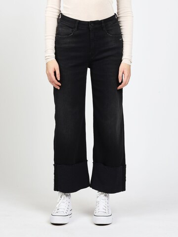 Gang Tapered Broek '94JETTE CULOTTE' in Zwart: voorkant