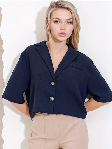 Bigdart - Blazer em azul: frente