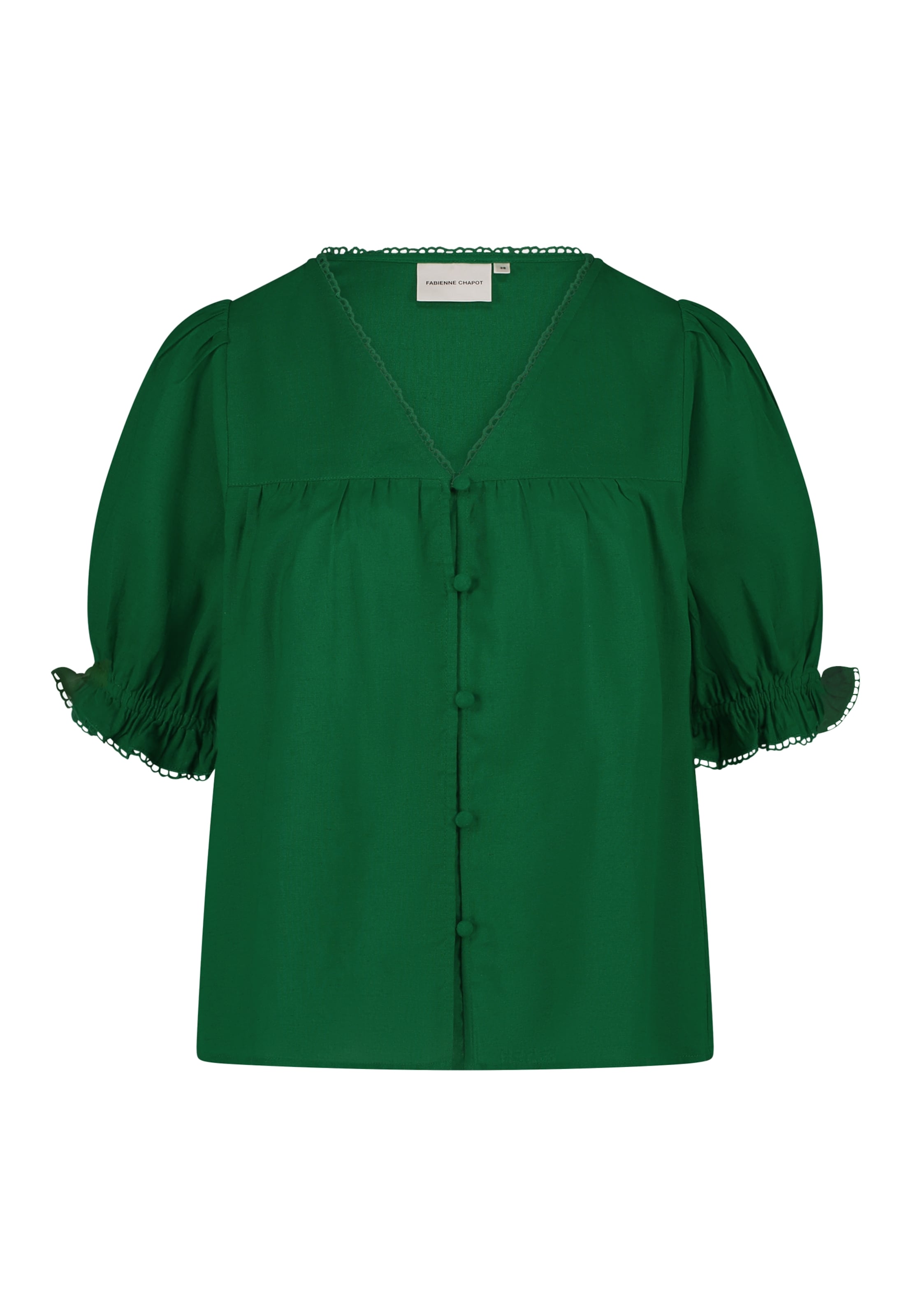 Fabienne Chapot Blouse in Groen: voorkant