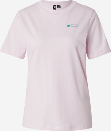 PIECES Shirt 'PCFRAN' in Pink: front