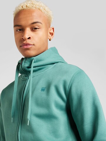 G-Star RAW - Ajuste regular Sudadera con cremallera en verde