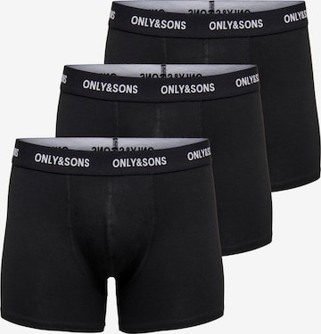 Only & Sons Boxer shorts 'ONSFitz' in Black: front