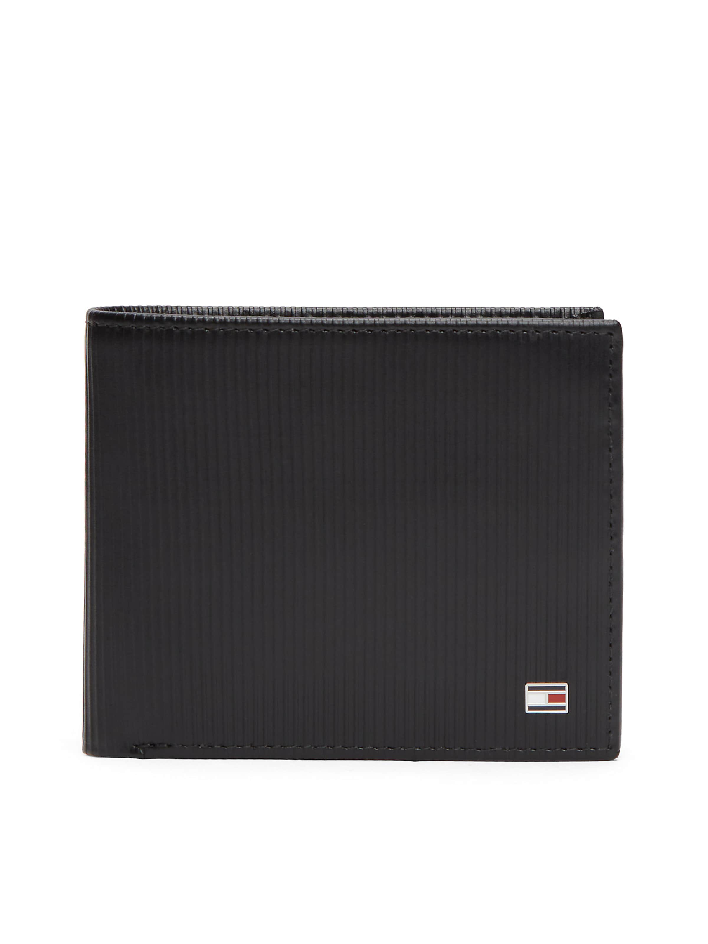 TOMMY HILFIGER Wallet in Black: front