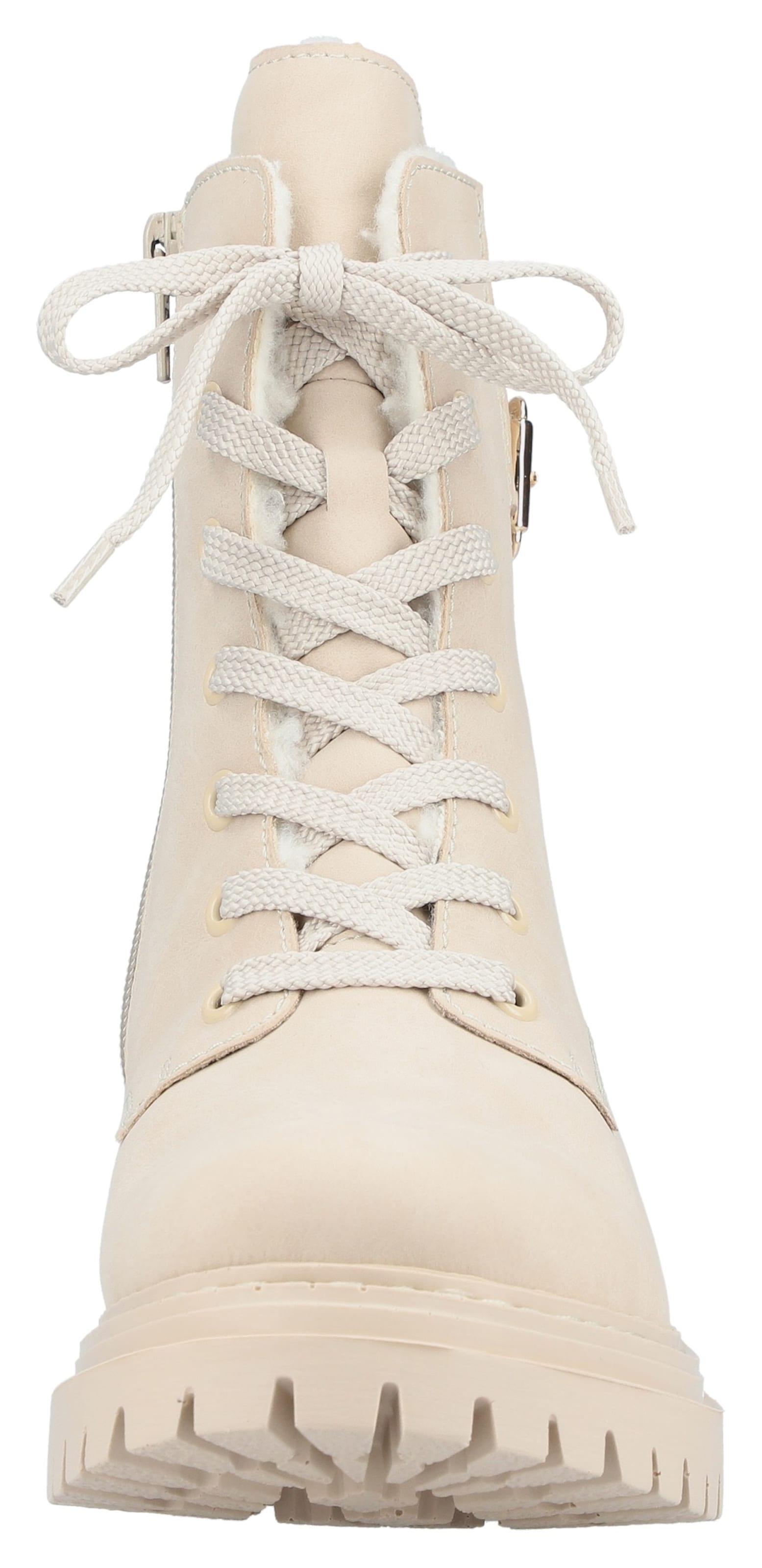 Rieker Šnurovacie členkové čižmy - Béžová