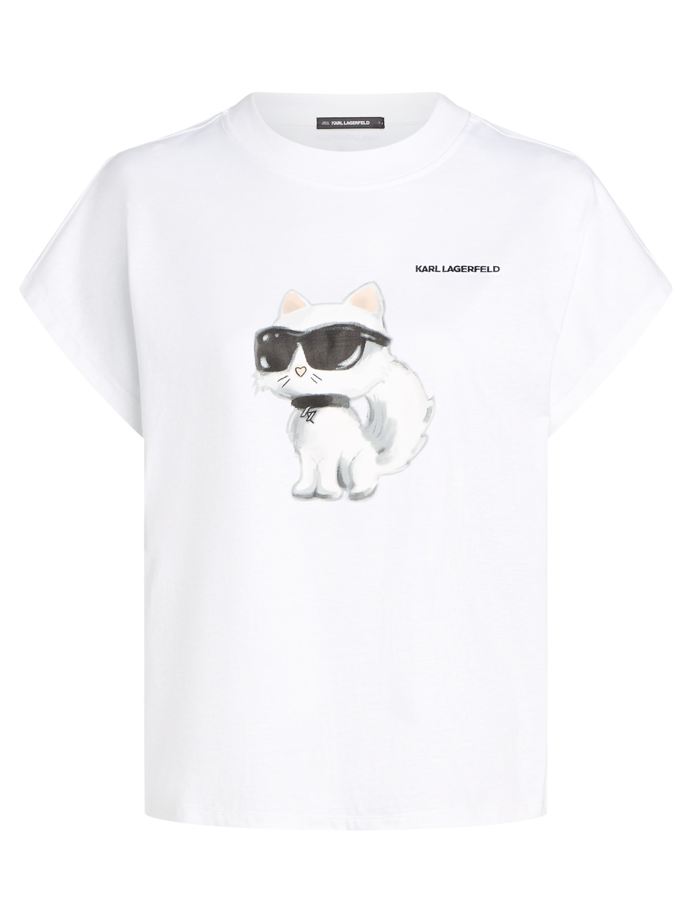 Karl Lagerfeld - Camiseta en blanco: frente