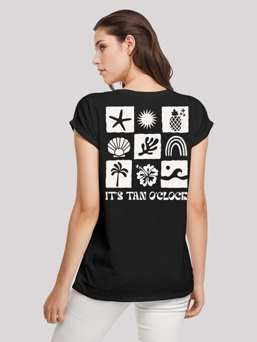T-shirt 'Its Tan O Clock' F4NT4STIC en noir