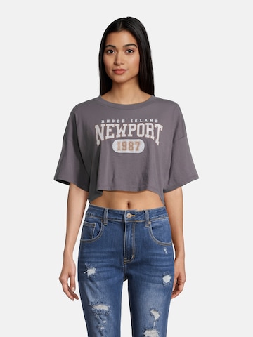 T-shirt AÉROPOSTALE en gris : devant