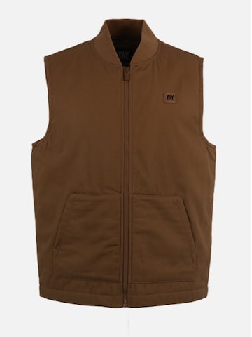 HEFTYKA Weste 'CORE VEST'‌‌‌‌‌‌‌‌‌ in Braun: Vorderseite