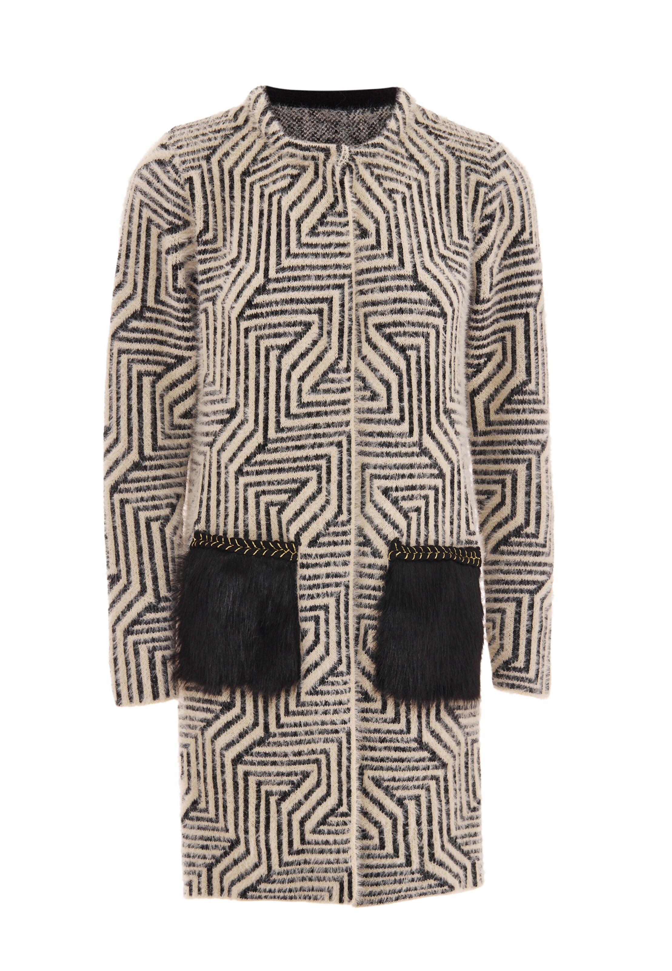 faina Strickjacke in Beige: Vorderseite