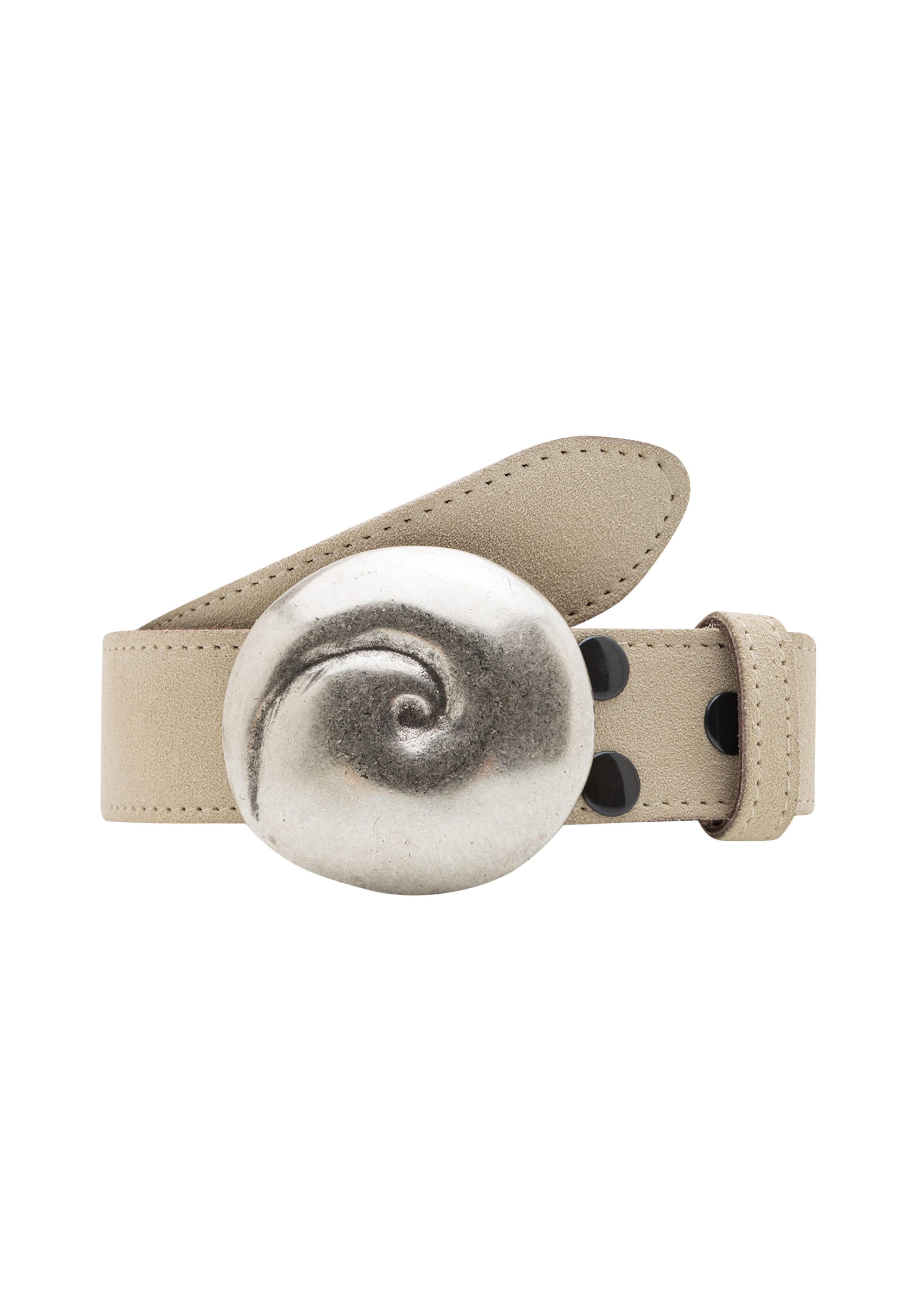 RETTUNGSRING by showroom 019° Belt 'Alaska' in White: front