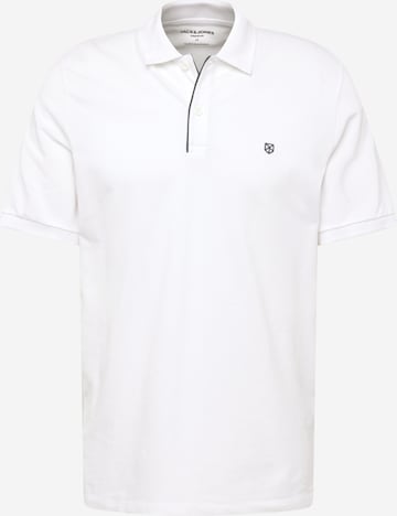 JACK & JONES T-shirt 'SAINZ' i vit: framsida