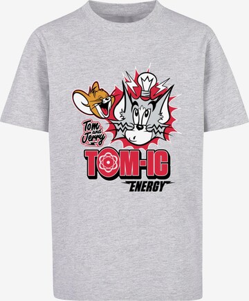 ABSOLUTE CULT T-Shirt 'Tom and Jerry - Tomic Energy' in Grau: predná strana