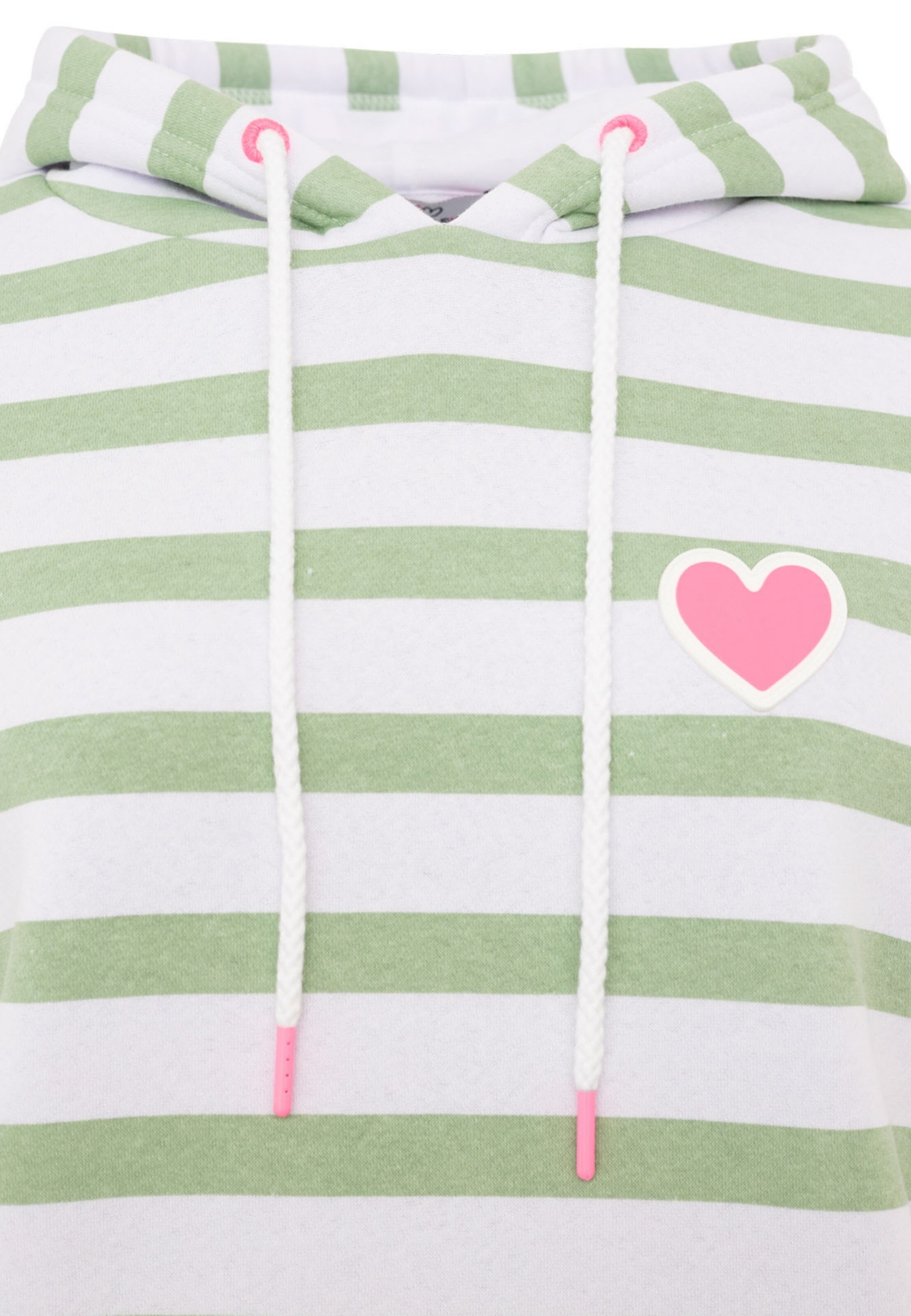 Sweat-shirt Zwillingsherz en vert