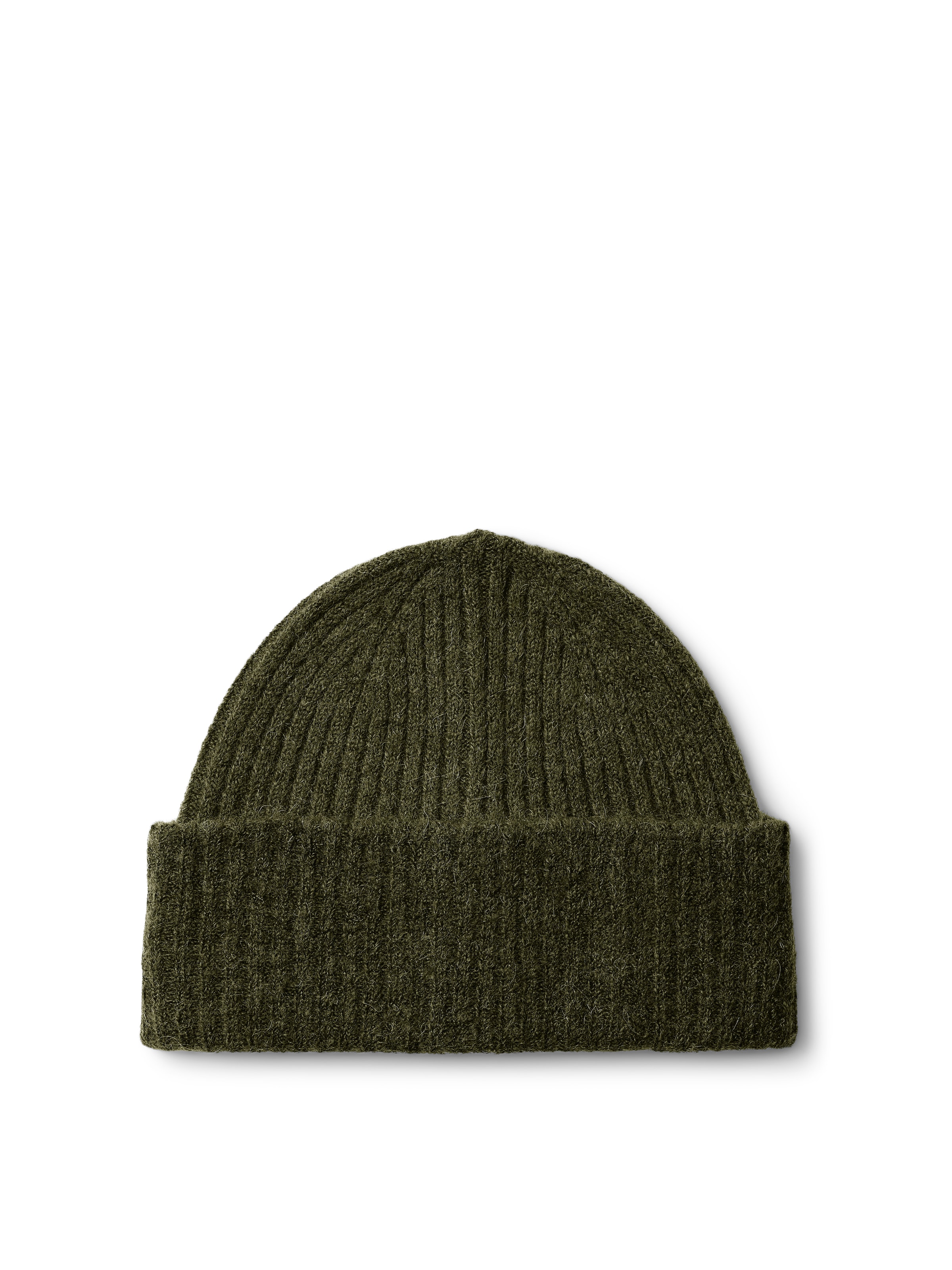 SELECTED Beanie in Green: front