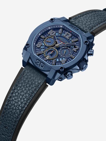 POLICE Analoog horloge 'Norwood' in Blauw
