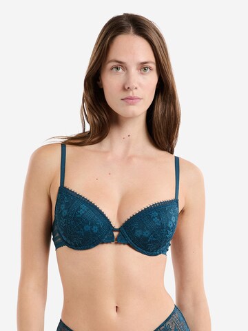 ETAM T-shirt Bra in Blue: front
