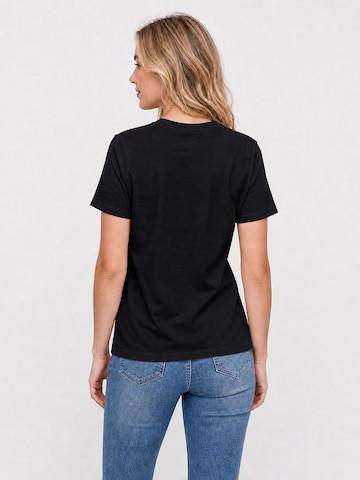 T-shirt 'Women's Short Sleeve Shirt Summer Tops' LapaPlus en noir