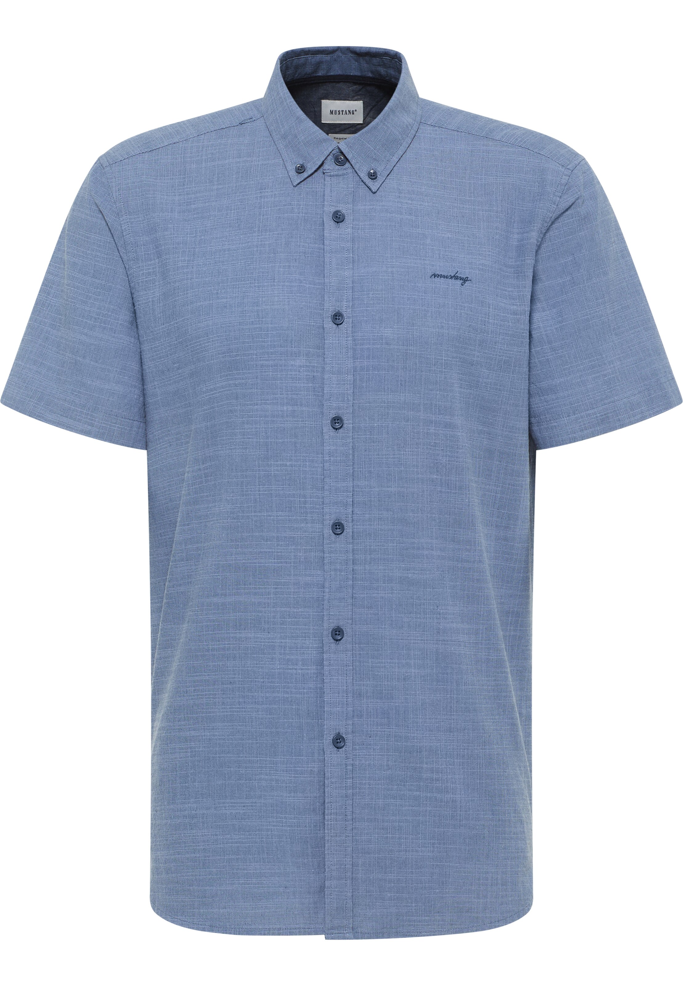 MUSTANG Regular fit Button Up Shirt 'Berkeley' in Blue: front