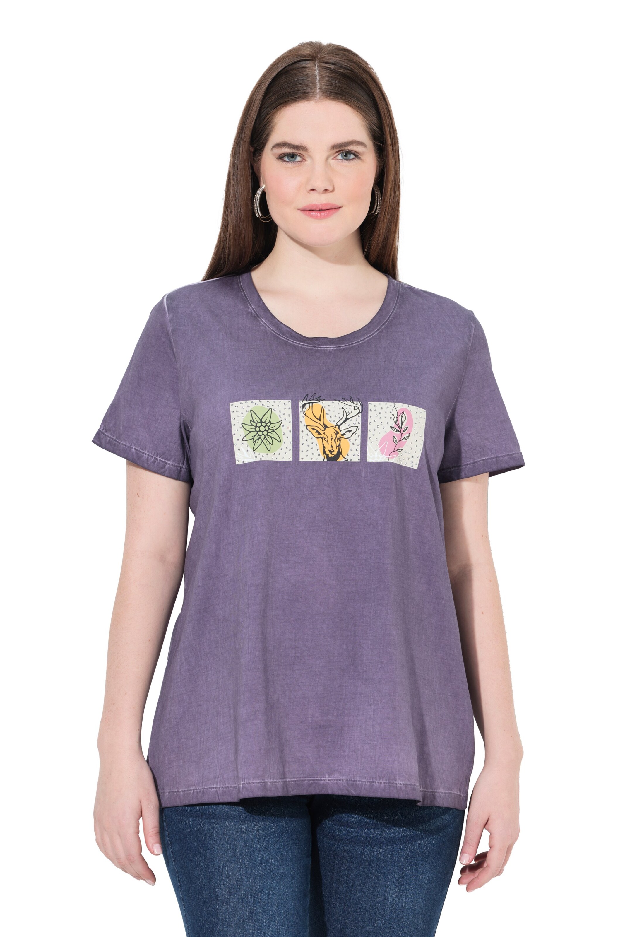 Ulla Popken Shirt in Purple: front