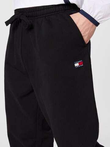 Tommy Jeans Zwężany krój Spodnie w kolorze czarny