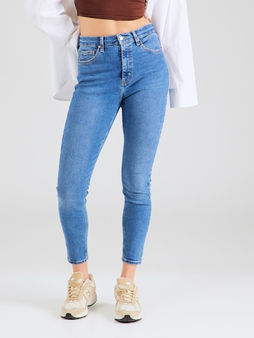 TOPSHOP Skinny Jeans 'Jamie' in Blue: front