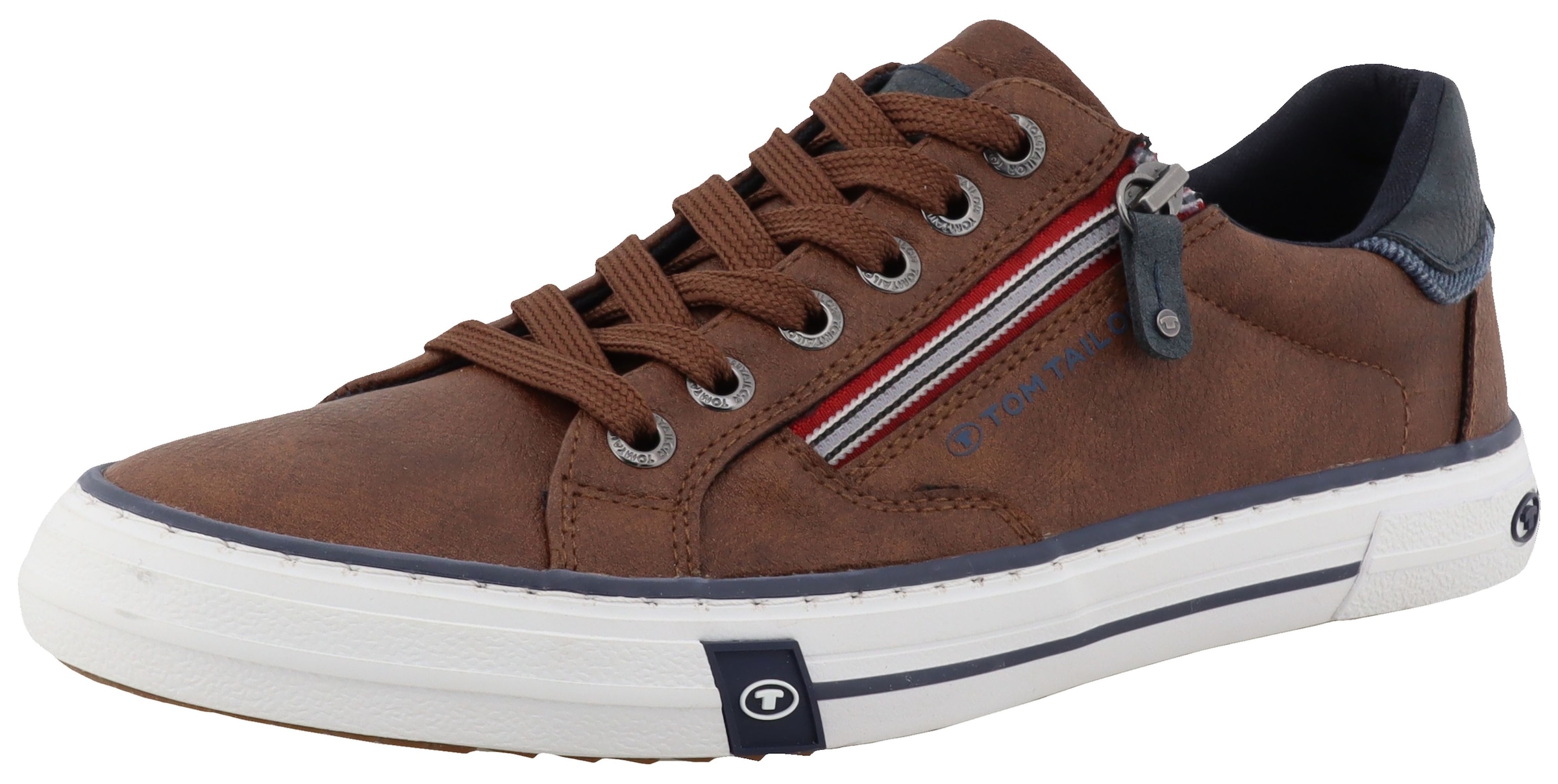 TOM TAILOR Sneaker in Braun: Vorderseite