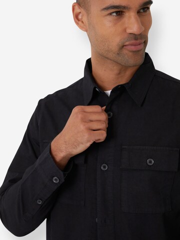 Threadbare Regular Fit Hemdjacke 'Ministry' in Schwarz