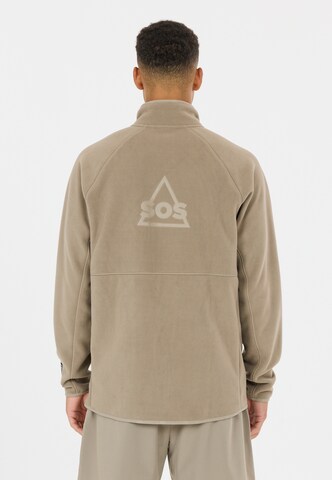 SOS Funktionele fleece-jas 'Munson' in Bruin