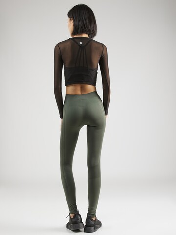 Hummel Skinny Športne hlače | zelena barva